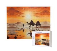 Poezjzw Lok Ling In The Evening Sun Puzzles For Adult 500 Pieces Wooden Jigsaw For Family Friend Home Decor Wall Art 20.4 X 15 In