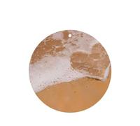 Poezjzw Love Heart Beach Pattern Car Air Fresheners 4 Pcs Round Shape Hanging Aromatherapy Tablets Scented Fresheners For Bedroom Closet Shoe