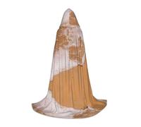 POEZJZW Love Heart Beach Pattern Men Women Cloak With Hood Adult Cape With Hood Renaissance Halloween Witch Costume Wizard Cloak S