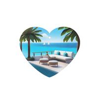 Poezjzw Love Island On The S Pattern Car Air Fresheners 6 Pcs Heart Shape Hanging Aromatherapy Tablets Scented Fresheners For Bedroom Bathroom