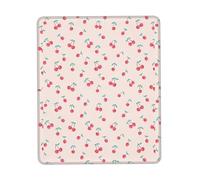 Poezjzw Lovely Sweet Red Cherry Pattern Mouse Pad Office Laptop Computer Desk Wireless Mouse Non Slip Rubber Base Washable 8.3 X 10.3 in Keyboard Pad