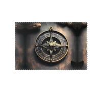 Poezjzw Magical Design Norse Runes Compass Pattern Placemats Set Of 6, 12 X 18 Inch Seasonal Summer Table Mats For Party Kitchen Dining Decoration