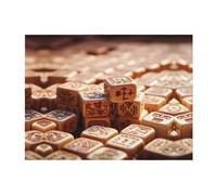 POEZJZW Mahjong Pattern Flannel Blanket 80"X60" Blanket For Super Soft Plush For Sofa Bed Couch Camping, And Travel