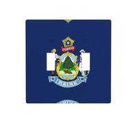 Poezjzw Maine State Flag Pattern Decorative Light Switch Plate Covers 2 Gang Wall Plate Double Toggle Switch Cover 4.5 X 4.5 In