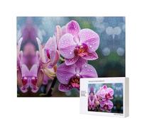 Poezjzw Malaysian National Flower Puzzles For Adult 500 Pieces Wooden Jigsaw For Family Friend Home Decor Wall Art 20.4 X 15 In