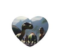 Poezjzw Many Kinds Of Dinosaurs Pattern Car Air Fresheners 4 Pcs Heart Shape Hanging Aromatherapy Tablets Scented Fresheners For Bedroom Bathroom