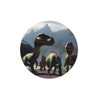 Poezjzw Many Kinds Of Dinosaurs Pattern Car Air Fresheners 4 Pcs Round Shape Hanging Aromatherapy Tablets Scented Fresheners For Bedroom Bathroom