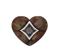 Poezjzw Math Abstraction Pattern Car Air Fresheners 4 Pcs Heart Shape Hanging Aromatherapy Tablets Scented Fresheners For Bedroom Bathroom