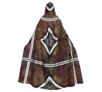 POEZJZW Math Abstraction Pattern Hooded Cloak Robe Costume For Adult Men Women Christmas Hoodies Cape Cosplay Costumes