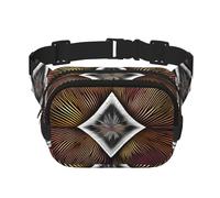 Poezjzw Math Abstraction Travel Waist Bag Suitable For Running, Cycling And Outdoor Adventures, Store Mobile Phones And Credit Cards, Black, One Size
