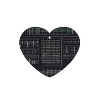 Poezjzw Math Word Symbols Pattern Car Air Fresheners 4 Pcs Heart Shape Hanging Aromatherapy Tablets Scented Fresheners For Bedroom Bathroom