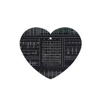 Poezjzw Math Word Symbols Pattern Car Air Fresheners 6 Pcs Heart Shape Hanging Aromatherapy Tablets Scented Fresheners For Bedroom Bathroom