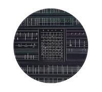 POEZJZW Math Word Symbols Pattern Round Mouse Mat, Cute Mouse Pad, Non-Slip Rubber Base with Stitched Edge, Small Size 7.9 X 7.9 Inch