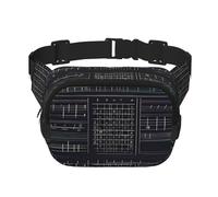Poezjzw Math Word Symbols Travel Waist Bag Suitable For Running, Cycling And Outdoor Adventures, Store Mobile Phones And Credit Cards, Black, One Size