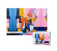 Poezjzw Matisse Style Abstract Paintings Puzzles For Adult 1000 Pieces Wooden Jigsaw For Family Friend Home Decor Wall Art 29.5 X 19.7 In