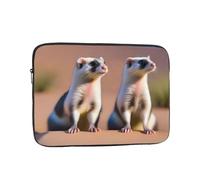 POEZJZW Meerkat looking at the desert Laptop Bag Handheld Portable Briefcase Shockproof Protective Sleeve Computer Inner Bag For 13 inch inch Laptop, Black, 13 inch