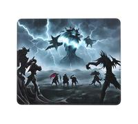 POEZJZW Monsters in Lightning Pattern Mouse Pad Non-Slip Rubber Stitched Edges Waterproof Gaming Mouse Mat for Desk Gaming Work Wireless Mice 7.9 X 9.5 in