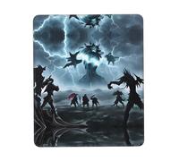 POEZJZW Monsters in Lightning Pattern Mouse Pad Non-Slip Rubber Stitched Edges Waterproof Gaming Mouse Mat for Desk Gaming Work Wireless Mice 7 X 8.6 in