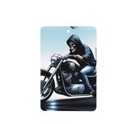Poezjzw Motorcycle Skeleton Pattern Car Air Fresheners 4 Pcs Rectangle Hanging Aromatherapy Tablets Scented Fresheners For Bedroom Bathroom
