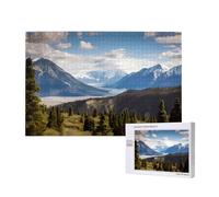 Poezjzw Mountain Landscape Classic Jigsaw 1000 Pieces Wooden Puzzle Modern Home Decor Intellectual Game 75x50cm