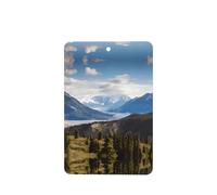 Poezjzw Mountain Landscape Pattern Car Air Fresheners 4 Pcs Rectangle Hanging Aromatherapy Tablets Scented Fresheners For Bedroom Closet Shoe