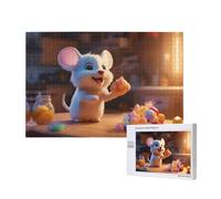 Poezjzw Mouse Stealing Candy Adult Classic Jigsaw 1000 Pieces Wooden Puzzle Modern Home Decor Intellectual Game 75x50cm