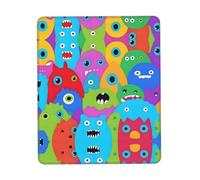 POEZJZW Multiple Expressions Pattern Mouse Pad Non-Slip Rubber Stitched Edges Waterproof Gaming Mouse Mat for Desk Gaming Work Wireless Mice 8.3 X 10.3 in