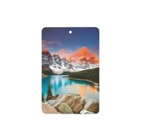 Poezjzw National Park Pattern Car Air Fresheners 6 Pcs Rectangle Hanging Aromatherapy Tablets Scented Fresheners For Bedroom Closet Shoe