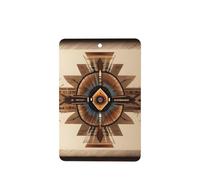 Poezjzw Native American Painting Pattern Car Air Fresheners 6 Pcs Rectangle Hanging Aromatherapy Tablets Scented Fresheners For Bedroom Bathroom