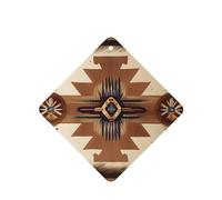 Poezjzw Native American Patterns Pattern Car Air Fresheners 6 Pcs Square Hanging Aromatherapy Tablets Scented Fresheners For Bedroom Bathroom