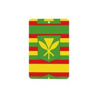 Poezjzw Native Hawaiian Flag Pattern Car Air Fresheners 6 Pcs Rectangle Hanging Aromatherapy Tablets Scented Fresheners For Bedroom Bathroom