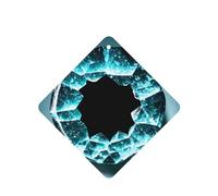 Poezjzw Natural Stone Crystals Pattern Car Air Fresheners 6 Pcs Square Hanging Aromatherapy Tablets Scented Fresheners For Bedroom Bathroom