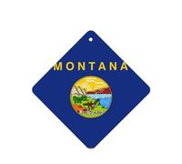 Poezjzw Nebraska State Flag Pattern Car Air Fresheners 4 Pcs Square Hanging Aromatherapy Tablets Scented Fresheners For Bedroom Bathroom