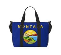 Poezjzw Nebraska State Flag Travel Duffel Bag Tote Carry On Luggage Bag Water Resistant Weekender Overnight Bags For Foldable, Black, One Size, Black, One Size