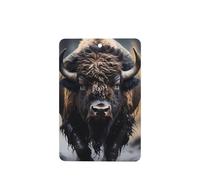 Poezjzw North American Bison Pattern Car Air Fresheners 6 Pcs Rectangle Hanging Aromatherapy Tablets Scented Fresheners For Bedroom Bathroom