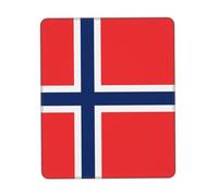 POEZJZW Norwegian Flag Pattern Mouse Pad Gaming Non-Slip Rubber Base Rectangular Mouse Mat for Desktop Computer Laptop Gaming Office 7 X 8.6 in