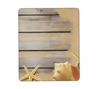 POEZJZW Ocean Beach Sands Textured Mouse Pad, Rubberized Locking Edge Anti-Slip Mouse Pad For Office Gaming Computer Laptop 7.9 X 9.5 In