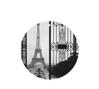 Poezjzw Paris Eiffel Tower Pattern Car Air Fresheners 6 Pcs Round Shape Hanging Aromatherapy Tablets Scented Fresheners For Bedroom Closet Shoe