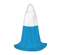 POEZJZW Phayah Christma Hoodie Halloween Witch Witchcraft Robe | The Bavarian Flag Pattern Hooded Poncho For Cosplay Halloween Costume Party Masquerade