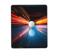 POEZJZW Ping-Pong Pattern Mouse Pad, Portable Office Non-Slip Rubber Base Wireless Mouse Pad For Office Laptop Computer Pc 8.3 X 10.3 In