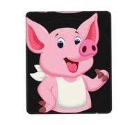 Poezjzw Pink Little Pig Pattern Mouse Pad Office Laptop Computer Desk Wireless Mouse Non Slip Rubber Base Washable 7.9 X 9.5 in Keyboard Pad