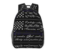 POEZJZW Pledge Of Allegiance Flag__æ ‡签: Pattern Lightweight Student Backpack,Laptop Travel Backpack For Girls,Boys,Work College Gifts,Casual Daypacks