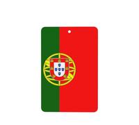 Poezjzw Portuguese Flag Pattern Car Air Fresheners 6 Pcs Rectangle Hanging Aromatherapy Tablets Scented Fresheners For Bedroom Bathroom