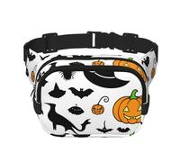 Poezjzw Pumpkin Witch Hat Travel Waist Bag Suitable For Running, Cycling And Outdoor Adventures, Store Mobile Phones And Credit Cards, Black, One Size, Black, One Size