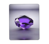 POEZJZW Purple Amethyst Pattern Mouse Pad Non-Slip Rubber Stitched Edges Waterproof Gaming Mouse Mat for Desk Gaming Work Wireless Mice 7.9 X 9.5 in