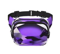 Poezjzw Purple Amethyst Travel Waist Bag Suitable For Running, Cycling And Outdoor Adventures, Store Mobile Phones And Credit Cards, Black, One Size