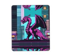 POEZJZW Purple Dragon Pattern Mouse Pad Non-Slip Rubber Stitched Edges Waterproof Gaming Mouse Mat for Desk Gaming Work Wireless Mice 7.9 X 9.5 in