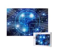 Poezjzw Puzzles For Adults 1000 Pieces Suitable For Family Leisure And Improving Hands-On Ability Artificial Intelligence Brain Pattern