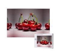 Poezjzw Puzzles For Adults 1000 Pieces Suitable For Family Leisure And Improving Hands-On Ability Chilean Cherries Pattern