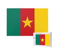 Poezjzw Puzzles For Adults 1000 Pieces Suitable For Family Leisure And Improving Hands-On Ability Flag Of Cameroon Pattern